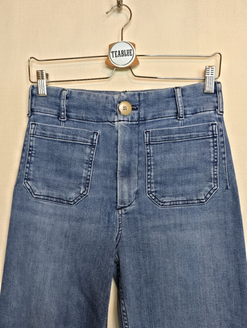 Maeve The Colette Crop High-Rise Wide-Leg Jean 27 Anthropologie Denim - Picture 8 of 13